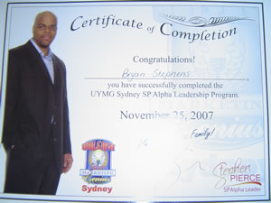 Alpha leadership certificate